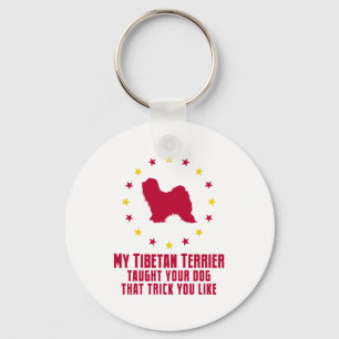Tibetan Terrier Key Ring