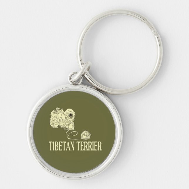 Tibetan Terrier Key Ring (Front)