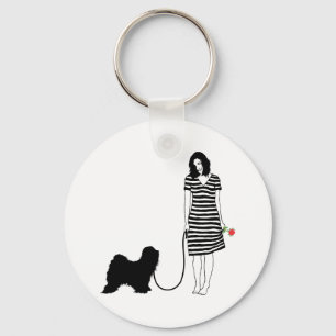 Tibetan Terrier Key Ring