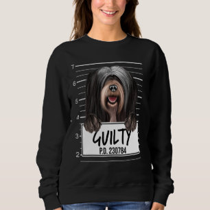 Tibetan Terrier Mugshot Guilty Dog Sweatshirt