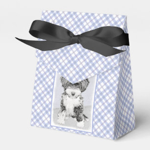 Tibetan Terrier Painting - Cute Original Dog Art Favour Box