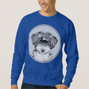 Tibetan Terrier Painting - Cute Original Dog Art Sweatshirt