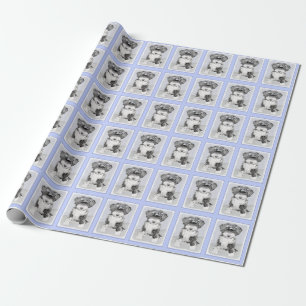 Tibetan Terrier Painting - Cute Original Dog Art Wrapping Paper