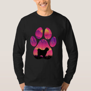 Tibetan Terrier Paw Mom Dad Dog Women Men T-Shirt