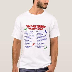TIBETAN TERRIER Property Laws 2 T-Shirt