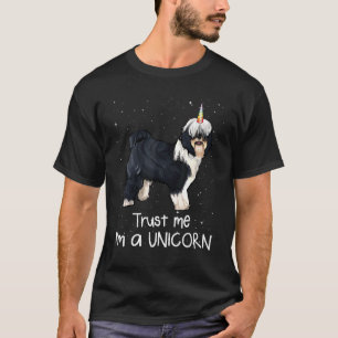 Tibetan Terrier Trust Me Im A Unicorn Dog T-Shirt