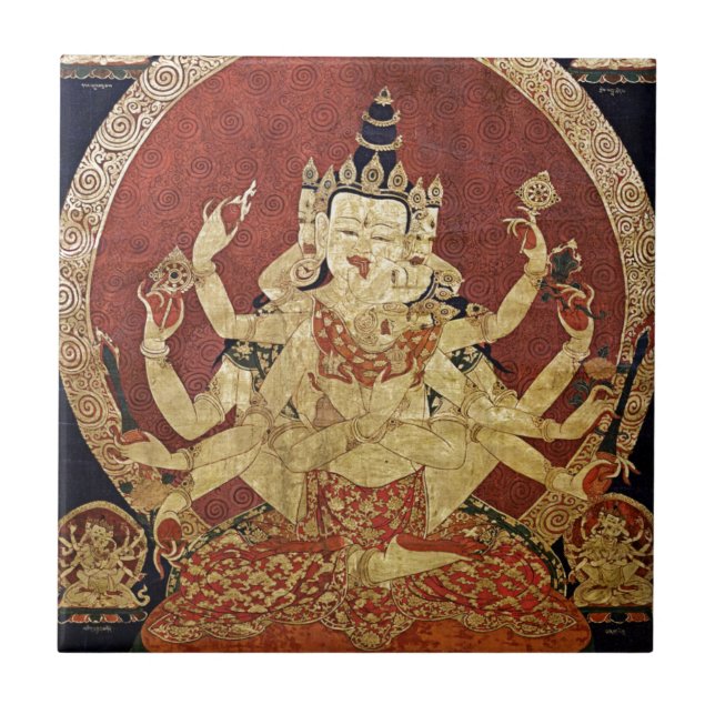 TIBETAN THANGKA ART TILE (Front)