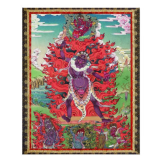 Tibetan Thangka Ekajati Art Poster Print