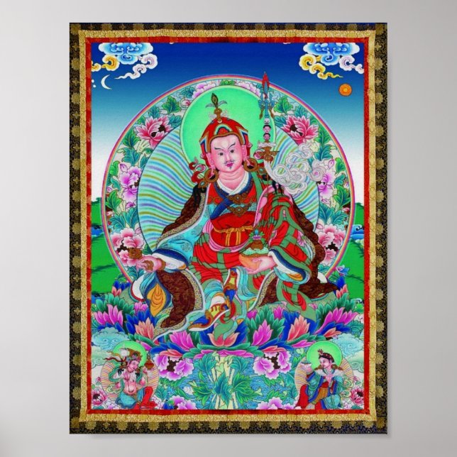Tibetan Thangka Padmasambhava Poster (Front)