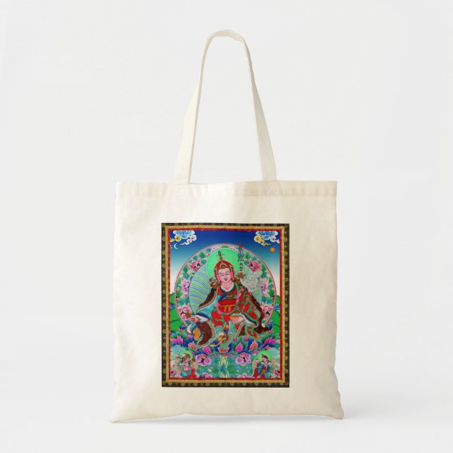 Tibetan Thangka Padmasambhava Tote Bag (Front)