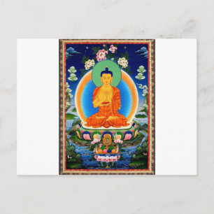 Tibetan Thangka Prabhutaratna Buddha Postcard