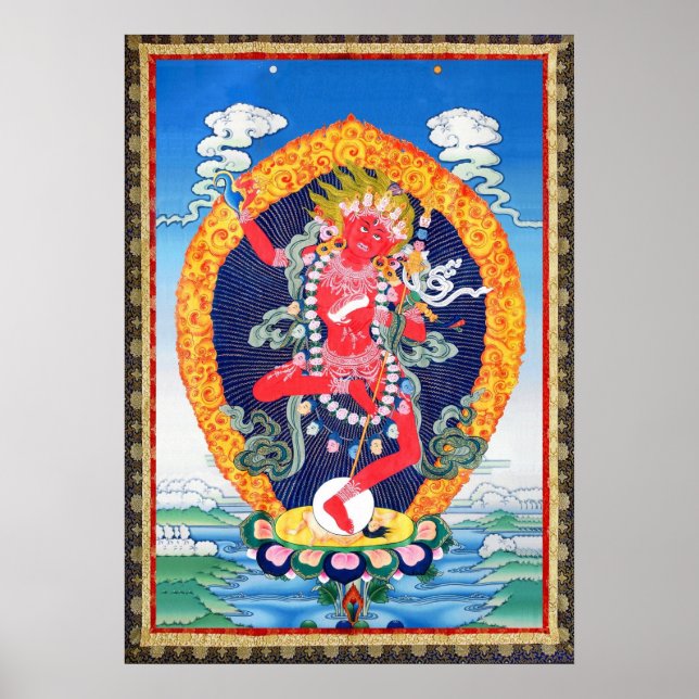 Tibetan Thangka Vajravarahi Poster Print (Front)