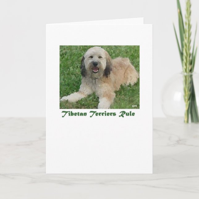 Tibetans Rule note card (Front)