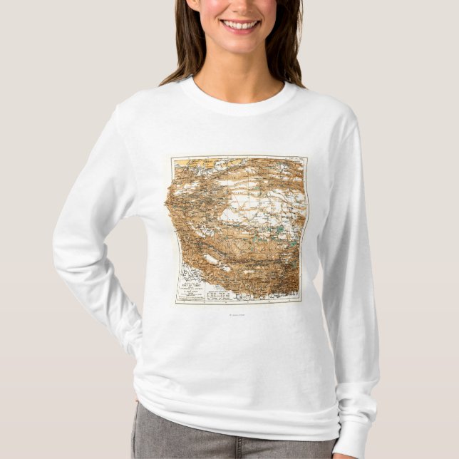 TibetPanoramic MapTibet T-Shirt (Front)
