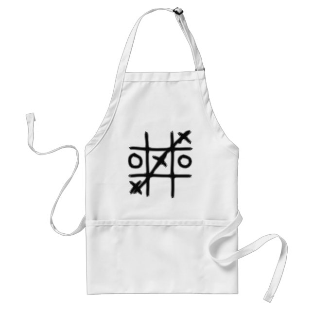 Tic Tac Toe - 3 in a Row Standard Apron (Front)