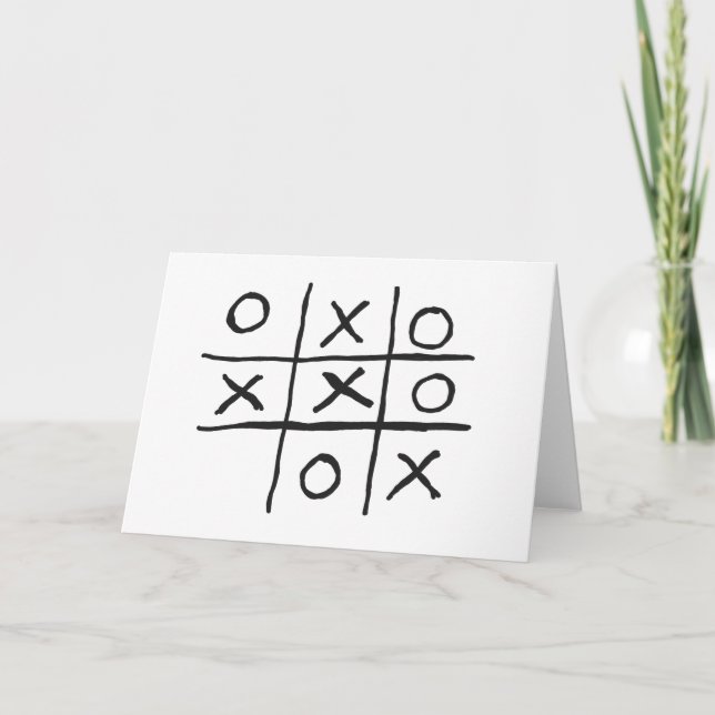Tic-Tac-Toe Card (Front)