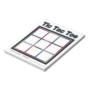 Tic Tac Toe Game Notepad