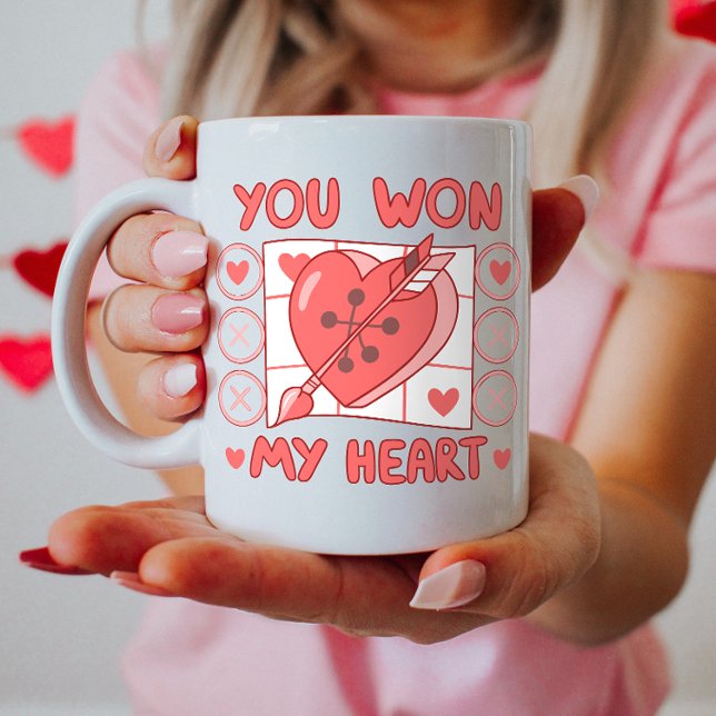 Tic-Tac-Toe Heart Valentine Coffee Mug (Creator Uploaded)