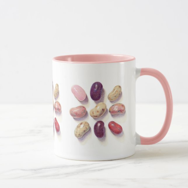 TIC TAC TOE JELLY BEANS Pink Combo Mug (Right)