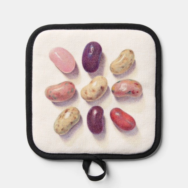 TIC TAC TOE JELLY BEANS Pot Holder  (Front)