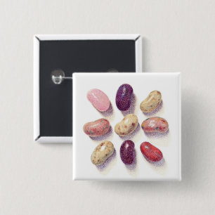 TIC TAC TOE JELLY BEANS Square Button