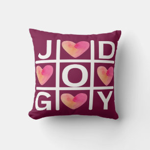Tic Tac Toe Joy and God Christian Faith Cushion
