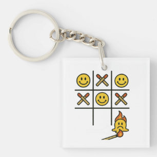 Tic Tac Toe  Key Ring