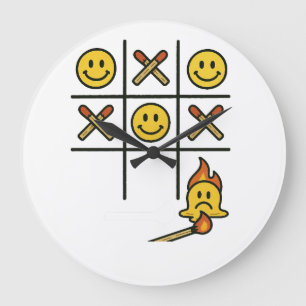 Tic Tac Toe  Large Clock
