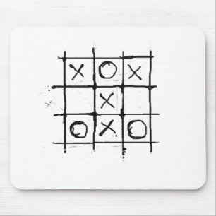 Tic tac toe mouse pad