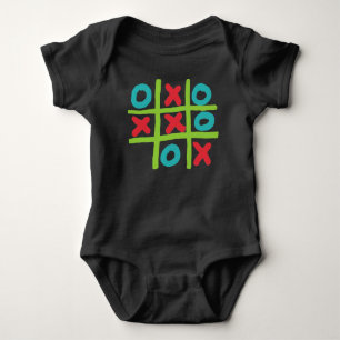 Tic-tac-toe Noughts and Crosses Baby Bodysuit