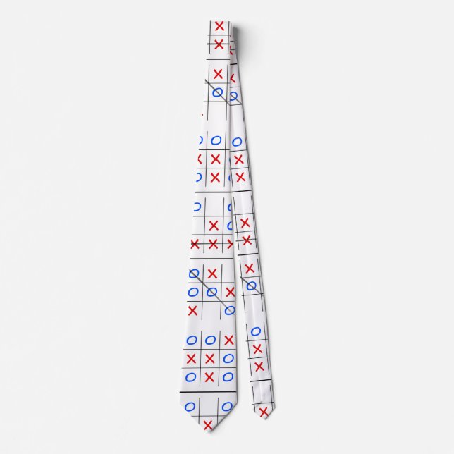Tic tac toe pattern tie (Front)