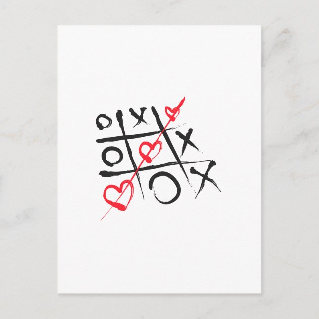 tic-tac-toe postcard (Front)