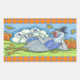 TIC TAC TOE TURKEY, THANKSGIVING STICKERS SHEET