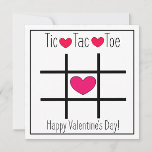 TIC TAC TOE Valentine's Day Activity Card