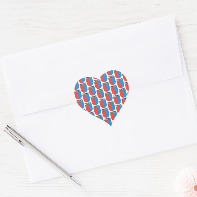 Ticino, Coat of Arms. Cantons of Switzerland  Heart Sticker (Creator Uploaded)