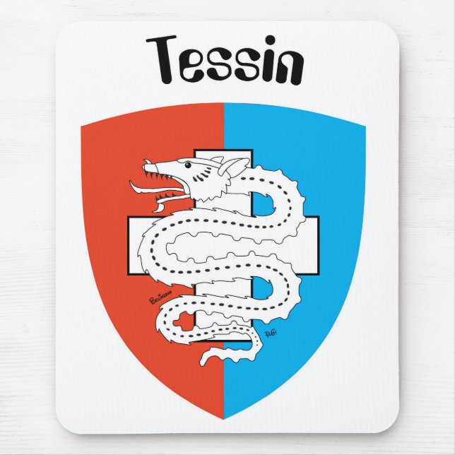 Ticino Svizzera / Tessin Schweiz Mousepad (Front)