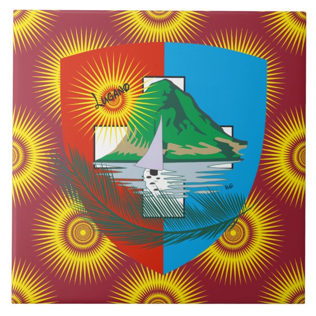 Ticino Svizzera v Ticino Switzerland Ceramic Tile (Front)