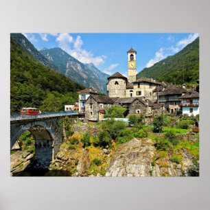 Ticino, Switzerland landscape photograph Poster