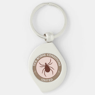 Tick-Borne Conditions United Awareness Charm Key Ring