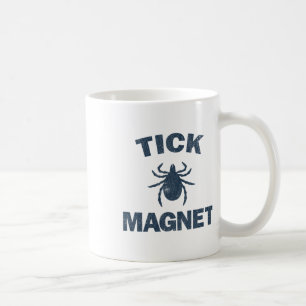 Tick Magnet Funny Camping And Hiking Bug Shirt  Coffee Mug