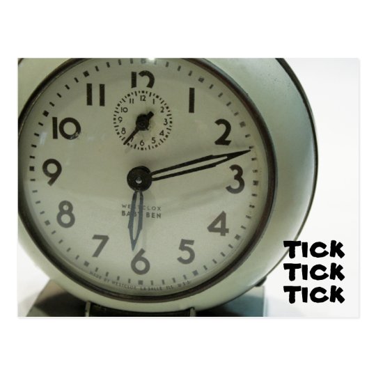 Tick Tick Tick postcard