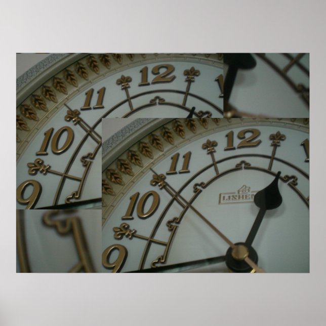 Tick Tock Clock display Poster (Front)