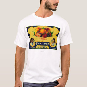 Tick Tock Rhubarb Label T-Shirt