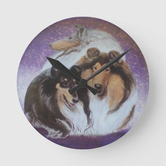 tick tock round clock (Front)