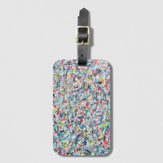 Ticker Tape Parade Luggage Tag (Front Vertical)