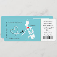 Ticket Boarding Pass Wedding Philippines Photo