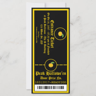 Ticket Invitation for Hallowe'en Party 1