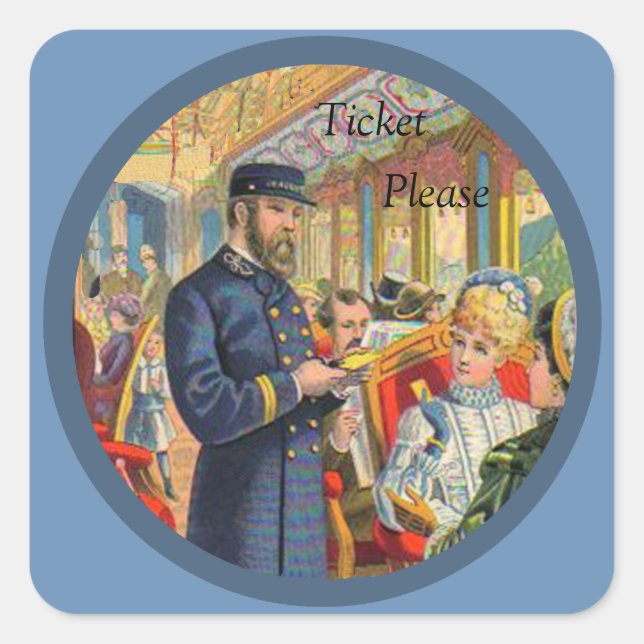 Ticket Please Train Stickers (Front)