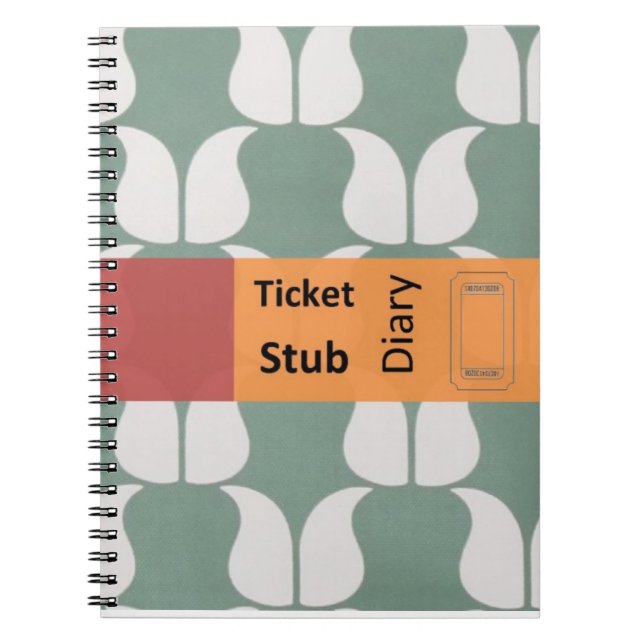 ticket stub diary notebook (Front)