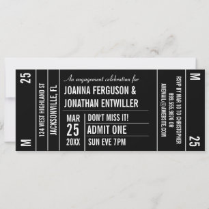 Ticket Stub Party Invitation